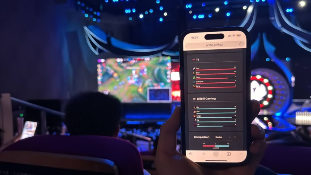 GRID Data Visualization for League of Legends powered by live data at MSI Chengdu 2024.